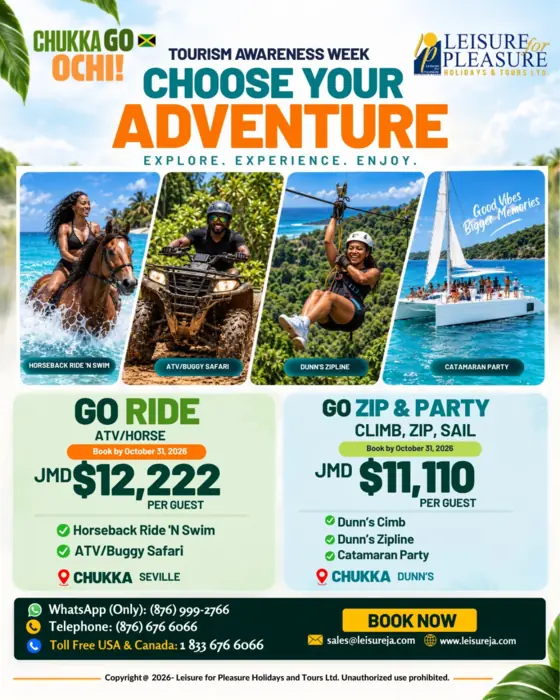Choose Your Adventure Chukka Ocho Rios flyer