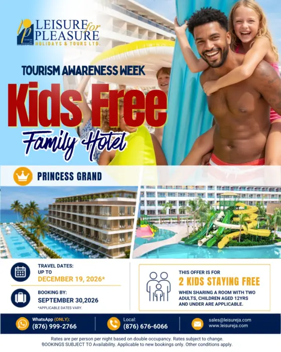 Princess Grand Kids Free family hotel flyer