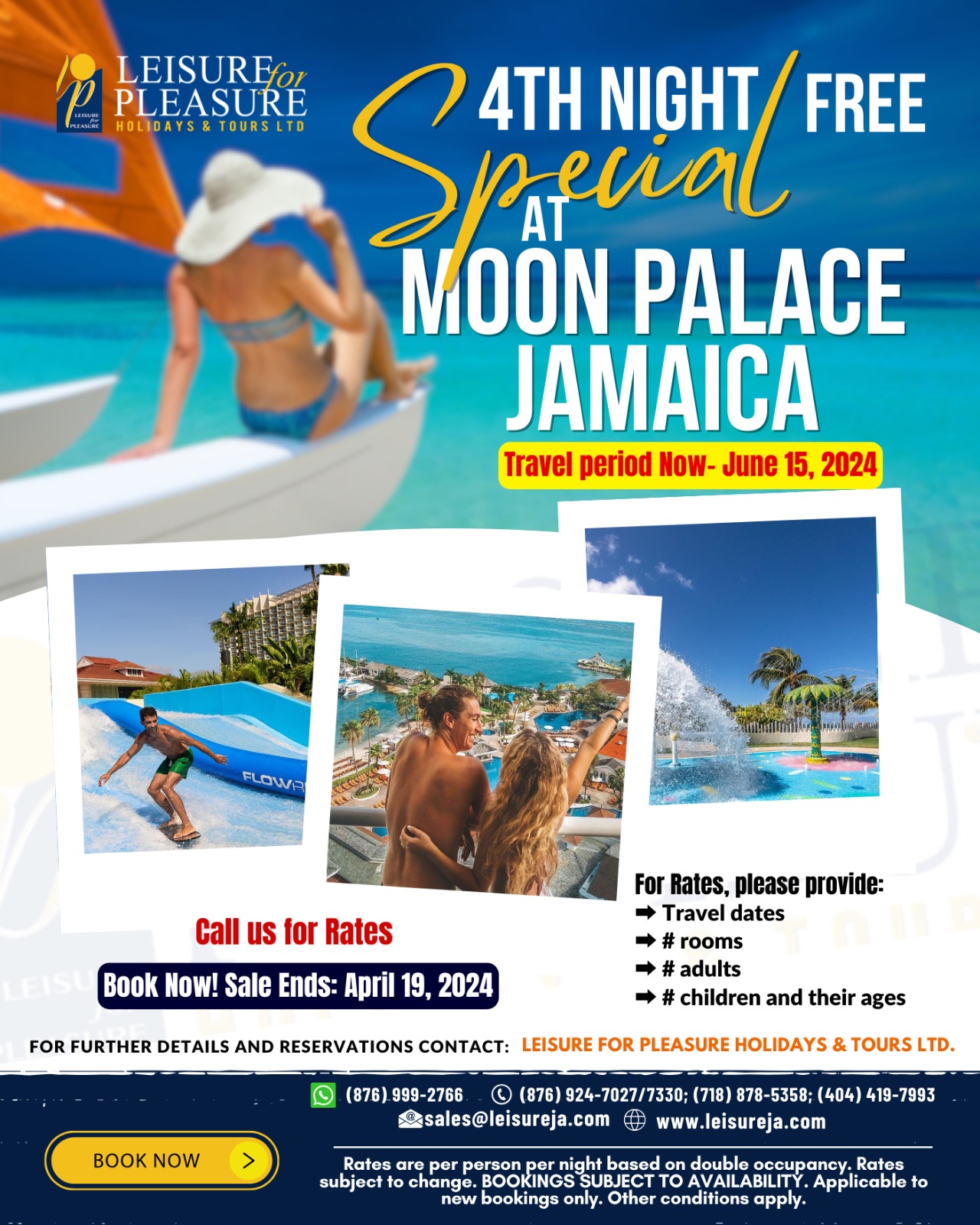 4th Night Free Special at Moon Palace Jamaica