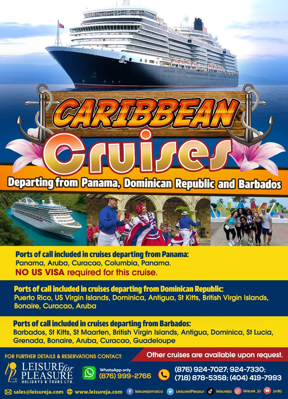 Caribbean Cruises – Departing from Panama, Dominican Republic & Barbados
