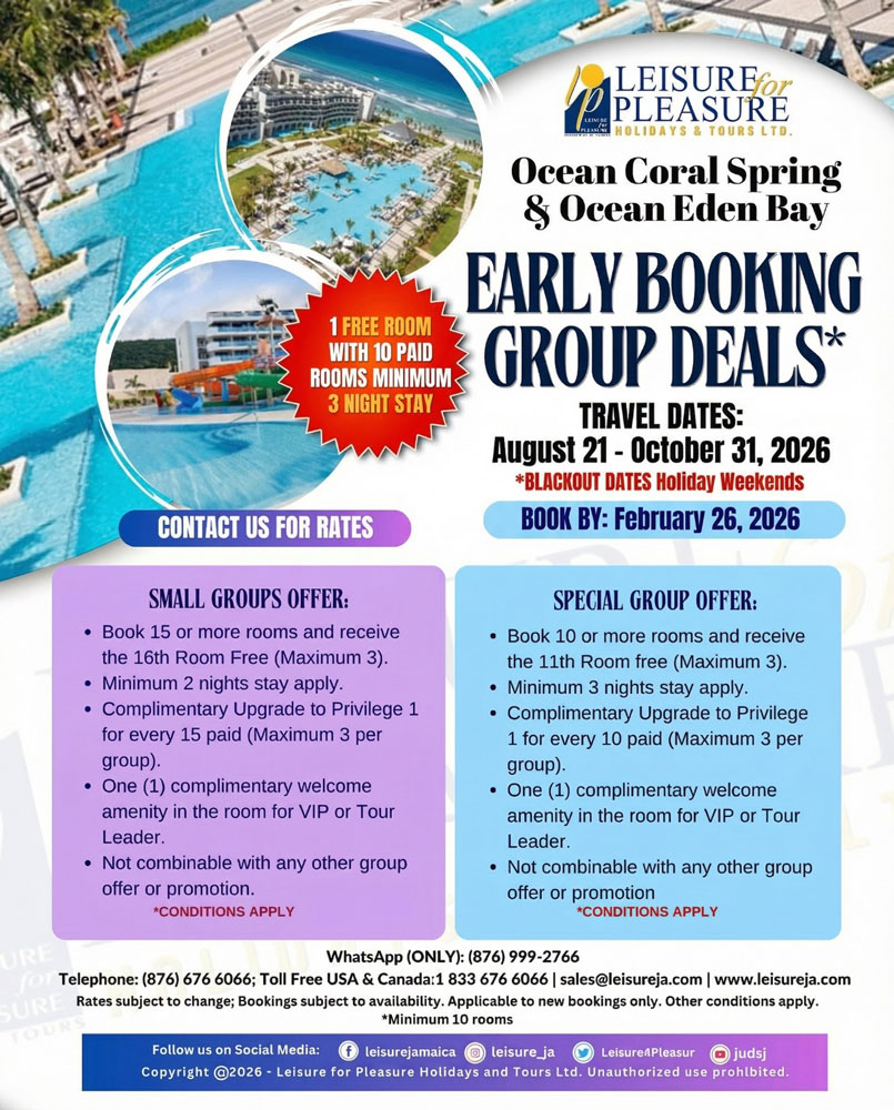 Ocean Coral Spring & Ocean Eden Bay – Early Booking Group Deals 2026