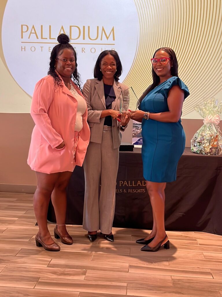 Leisure for Pleasure team receiving Grand Palladium award