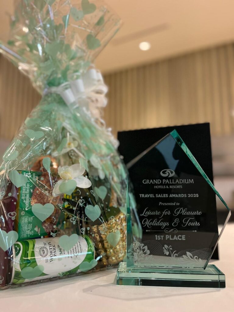 Grand Palladium award display