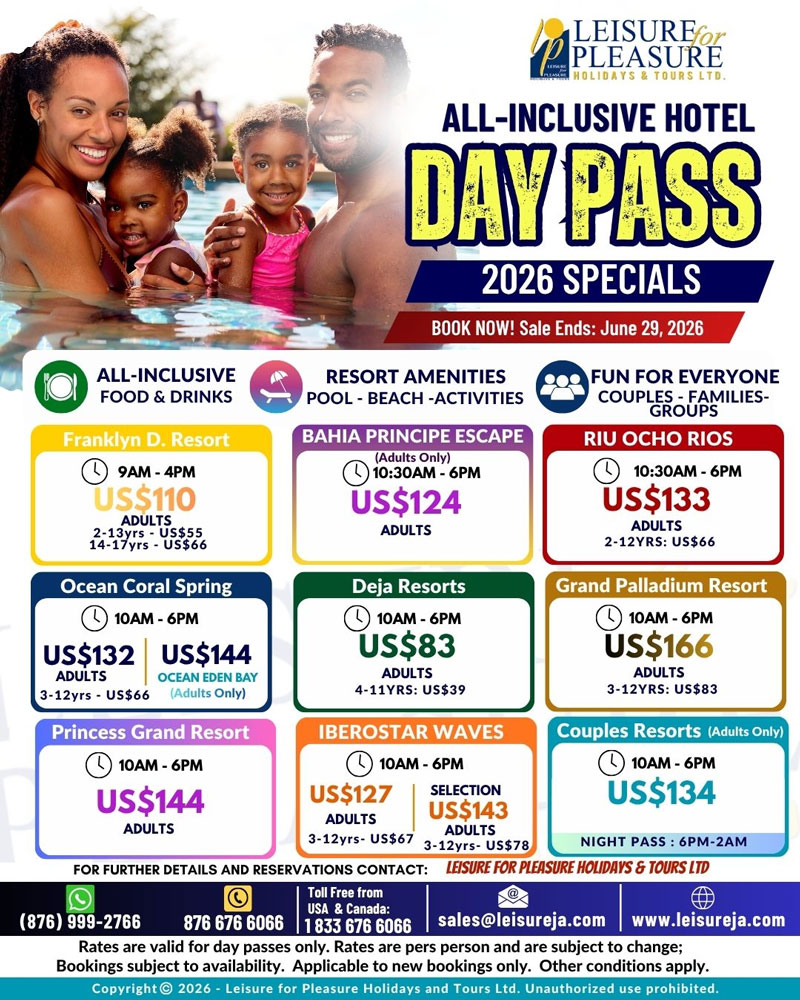 All-Inclusive Hotel Day Pass 2026 Specials