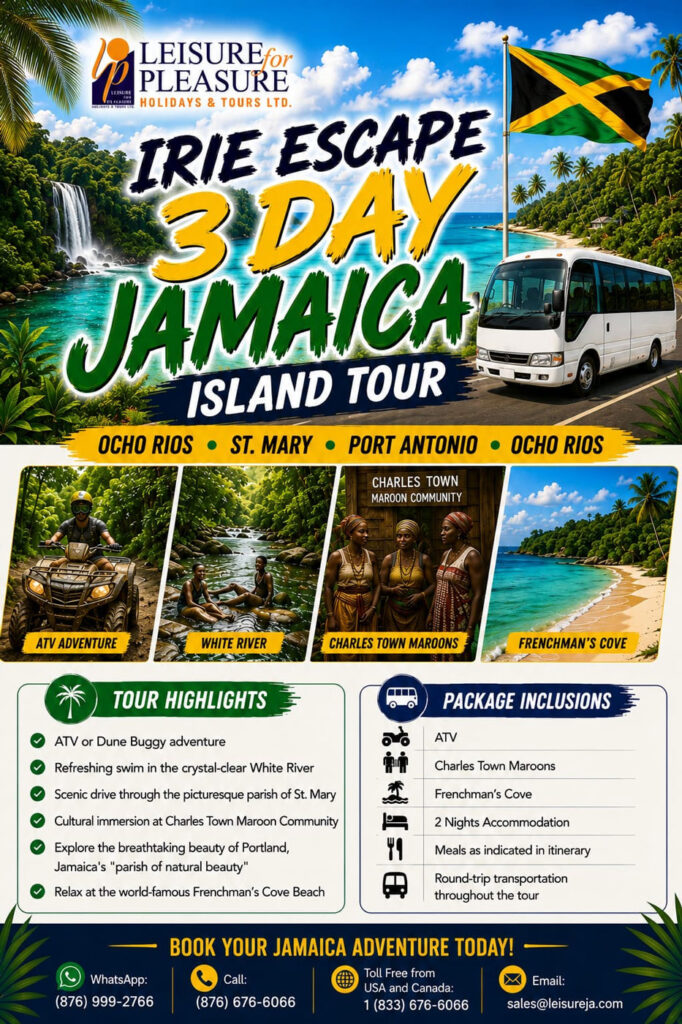 Irie Escape 3-Day Jamaica Island Tour