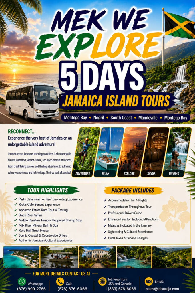 Mek We Explore 5-Day Jamaica Island Tours