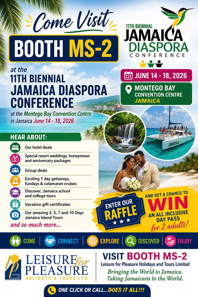 Visit Booth MS-2 at the 11th Biennial Jamaica Diaspora Conference