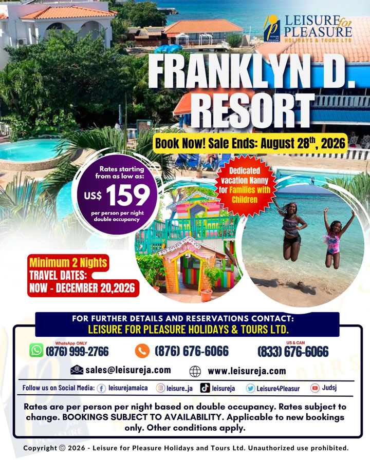 Franklyn D. Resort Jamaica Family Vacation Deal 2026 – Rates from US$159